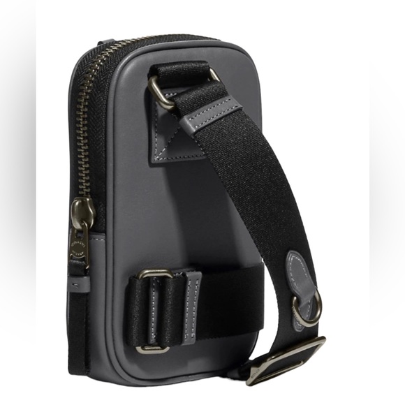 COACH CE659 Multifunction Phone Pack With Ski Slopes Print Leather Crossbody - Picture 6 of 9